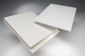 White foam board and paperboard sheet