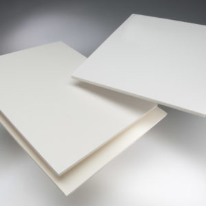 White foam board and paperboard sheet