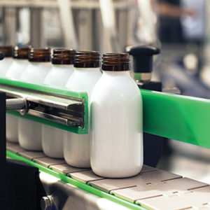 Photo of manufacturing facility using UHMW plastic (Ultra High Molecular Weight Polyethylene) for wear strips
