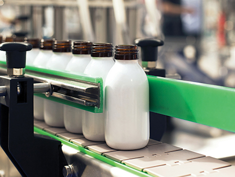 Photo of manufacturing facility using UHMW plastic (Ultra High Molecular Weight Polyethylene) for wear strips