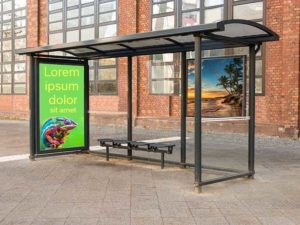 Picture of plastic for Bus/Transit Shelters