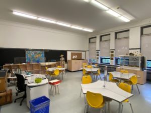 plastic fabricated custom classroom partitions