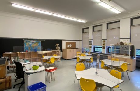 plastic fabricated custom classroom partitions