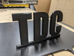 plastic fabricated HDPE letters