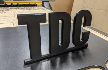 plastic fabricated HDPE letters