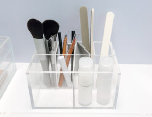 plastic fabricated acrylic organizer