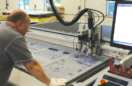 photo of a man doing plastic routing